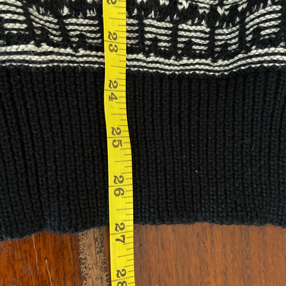 Vintage NILS XL wool Black‎ Winter Snow Ski Sweater 90s Extra Large Mens Women’s - Picture 7 of 8